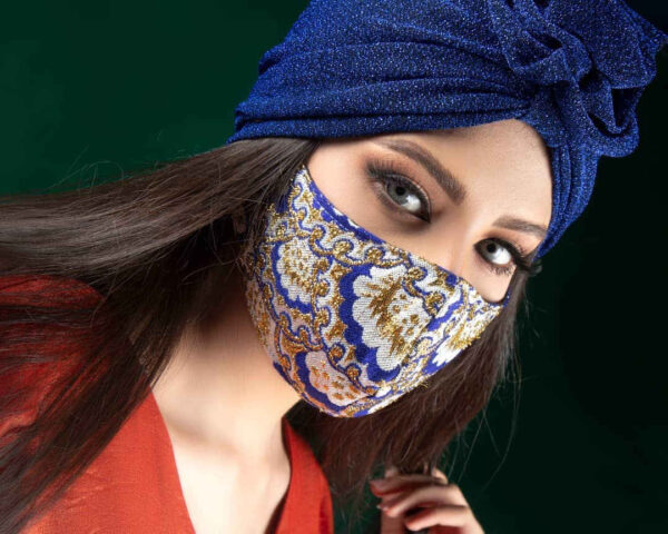 Handgefertigte Mode Stickerei Gesichtsmaske für Frauen - Modell Almas