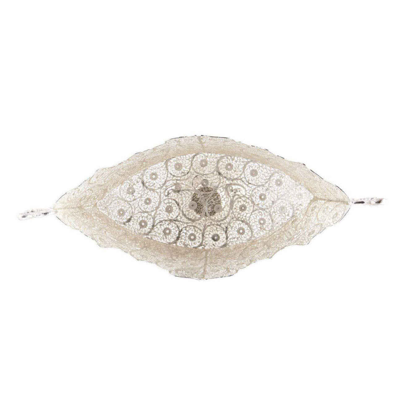 Persische Filigrane Silberne Obstschale – Modell Kashkul