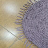 Handgewebter Boho-Makramee-Boden-Teppich – Violette Farbe