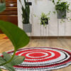 Handgewebter Boho-Makramee-Boden-Teppich – Teriko-Muster