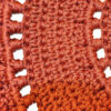 Handgewebter Boho-Makramee-Boden-Teppich – Rote Farbe
