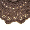 Handgewebter Boho-Makramee-Boden-Teppich – Braune Farbe