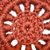 Handgewebter Boho-Makramee-Boden-Teppich – Rote Farbe