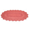 Handgewebter Boho-Makramee-Boden-Teppich – Ovalform