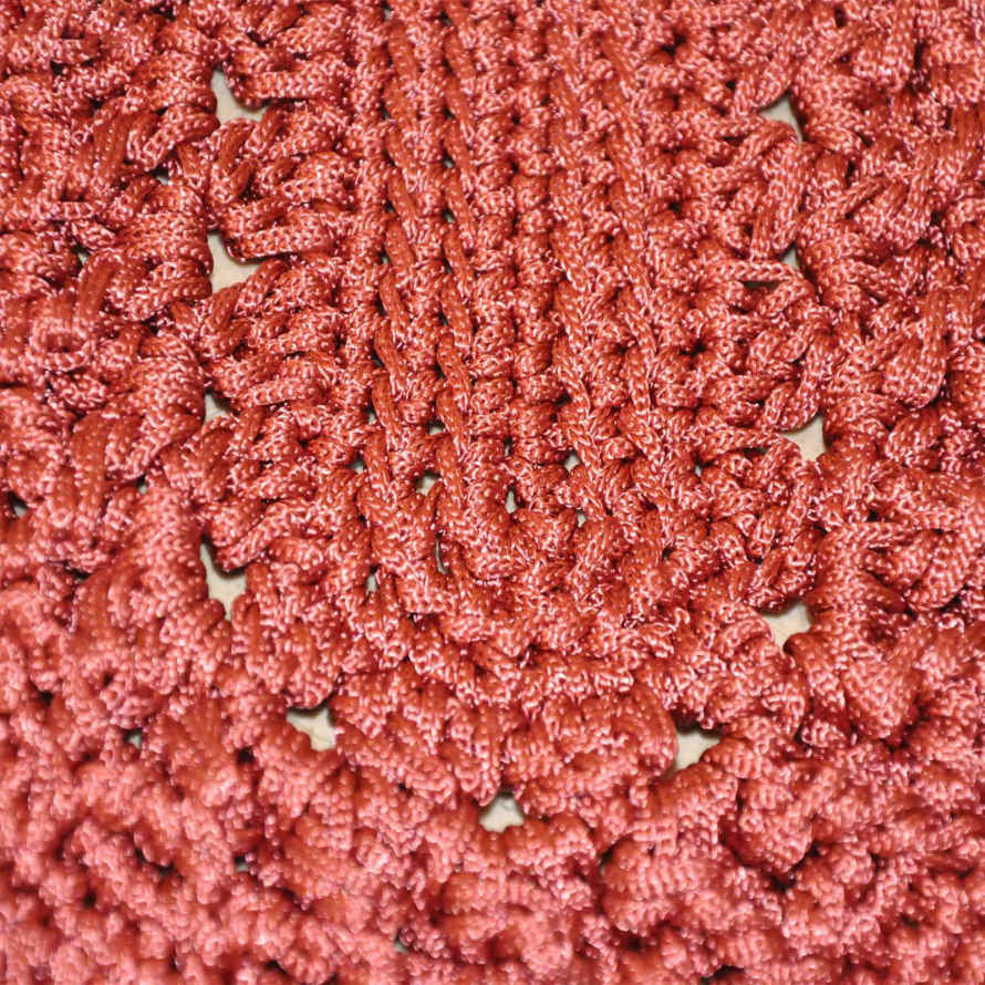 Handgewebter Boho-Makramee-Boden-Teppich – Ovalform