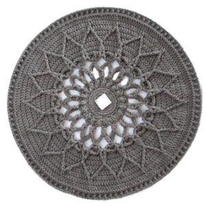 Handgewebter Boho-Makramee-Boden-Teppich – Sonnenmuster