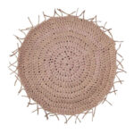 Handgewebter Boho-Makramee-Boden-Teppich – Runde Form