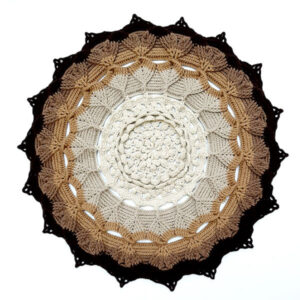 Handgewebter Boho-Makramee-Boden-Teppich – Arkano-Muster