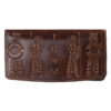 Persischer Leder-Langgeldbeutel mit Hakhamanesh-Design
