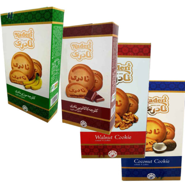 Naderi Koloocheh Persische Stempelplätzchen - Gemischte Geschmacksrichtungen, Packung mit 26