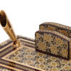 Handgefertigter persischer Holz-Stifthalter für den Schreibtisch - Elegance Khatamkari Kunst, Markland