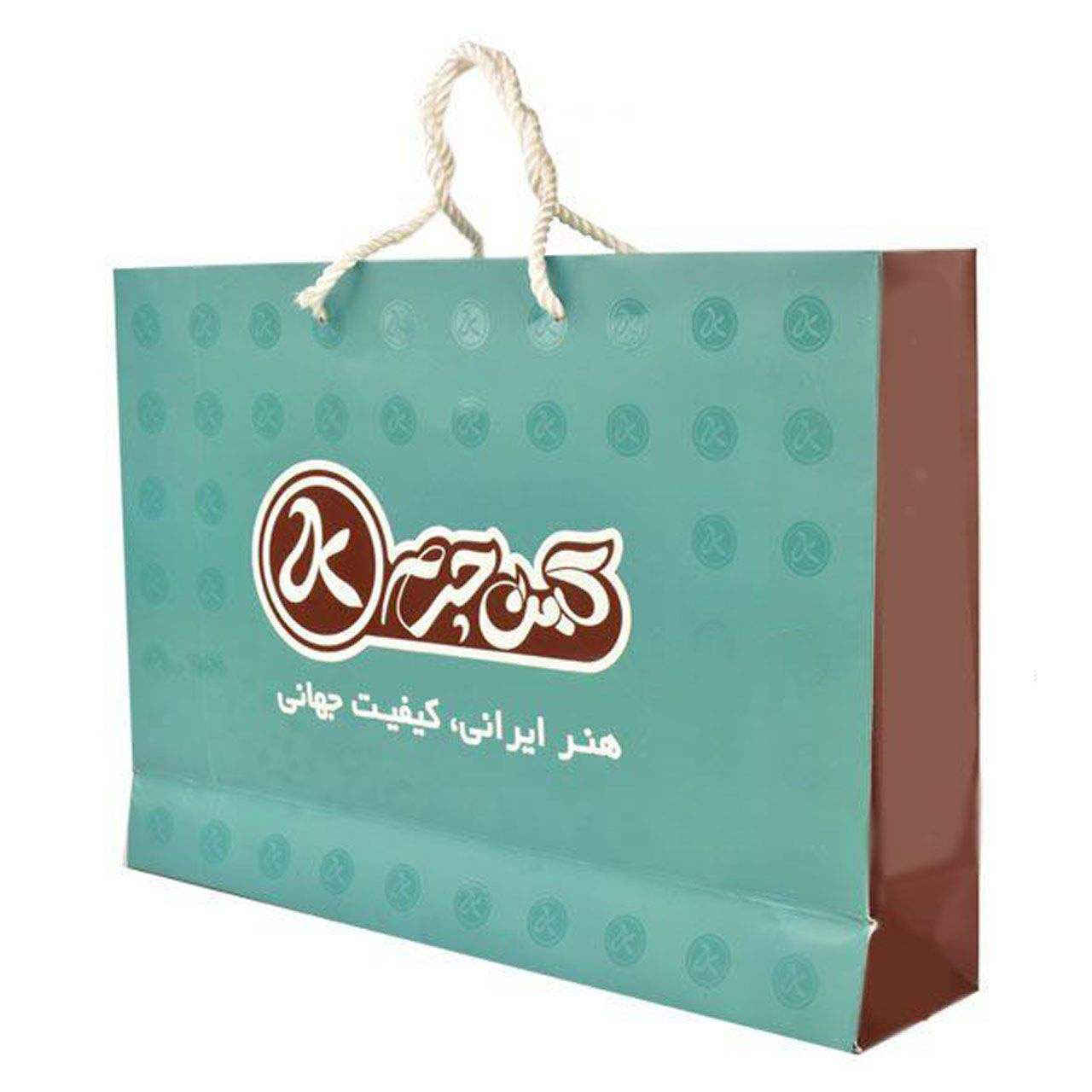 Persischer Leder-Langgeldbeutel mit Faravahar-Design