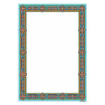 Meeresgrünes Tazhib A4 Papier – Slimi (10x)