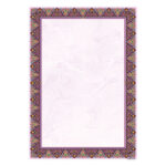 Violettfarbenes Tazhib A4 Papier (100x)