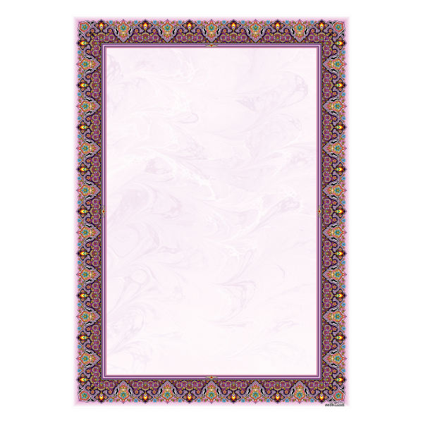 Violettfarbenes Tazhib A4 Papier (100x)