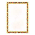 Tazhib A5 Papier Modell Abr & Bad & Rose (20x)