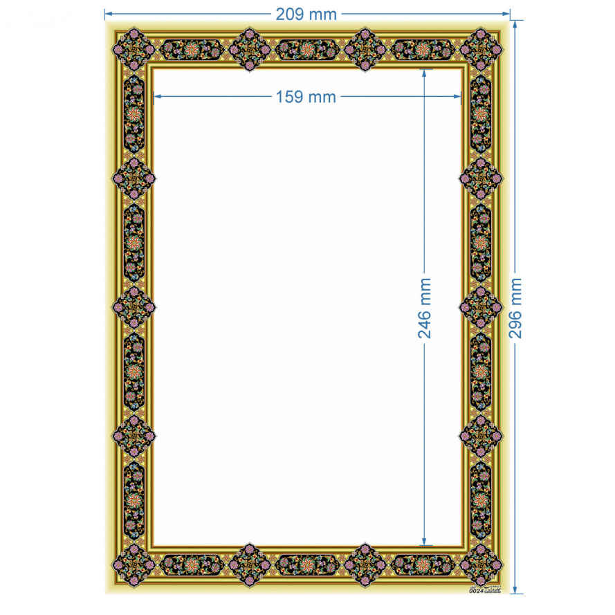 Tazhib A4 Papier (100x) Code 0024