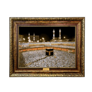 Islamischer Wandteppich Heilige Kaaba Modell Nacht