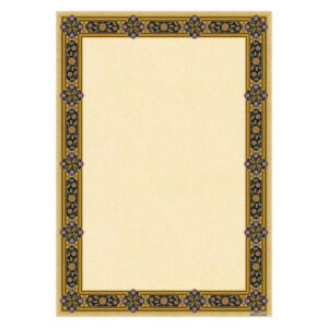 Goldfarbenes Tazhib A4 Papier (100x)