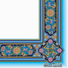 Blaues Tazhib A4 Papier (100x)