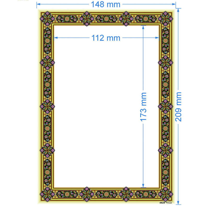 Tazhib A5 Papier Modell Farang (100x)