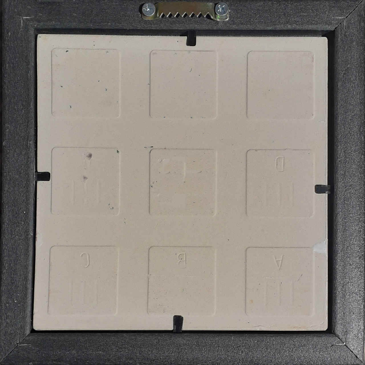 Dekorative persische gerahmte Keramikfliese – Blau