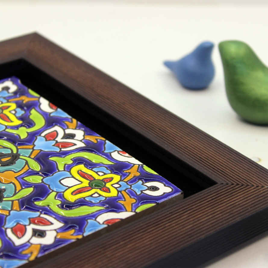 Dekorative persische gerahmte Keramikfliese – Traditionell