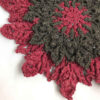 Runde Häkel-Tischdecke, handgestrickt