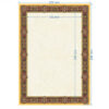 Bronzefarbenes Tazhib A4 Papier - Slimi (10x)