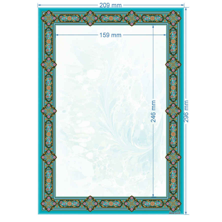 Tazhib A4 Papier Modell Abr & Bad (100x)