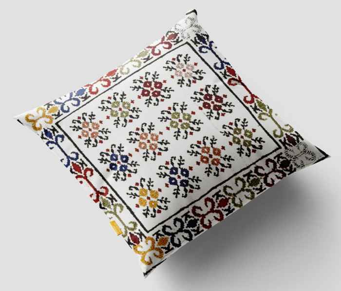 Persische Kilim Kissenbezüge – Handgewebtes Weißes Design