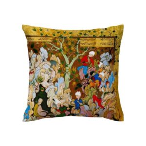 Persischer Samt Kissenbezug – Shahnameh D4 Design (Set von 2)