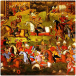 Persischer Samt Kissenbezug – Shahnameh Krieg Design (Set von 2)