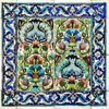 Persischer Samt Kissenbezug - Inspiriertes Design (Set von 2)