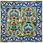 Persischer Samt Kissenbezug – Inspiriertes Design (Set von 2)