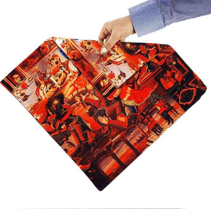 Persischer Samt Kissenbezug – Schahnameh Druckdesign (Set von 2)