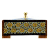 Handgefertigte Holz-Schmuckbox mit persischem Khatam-Design - Himmel