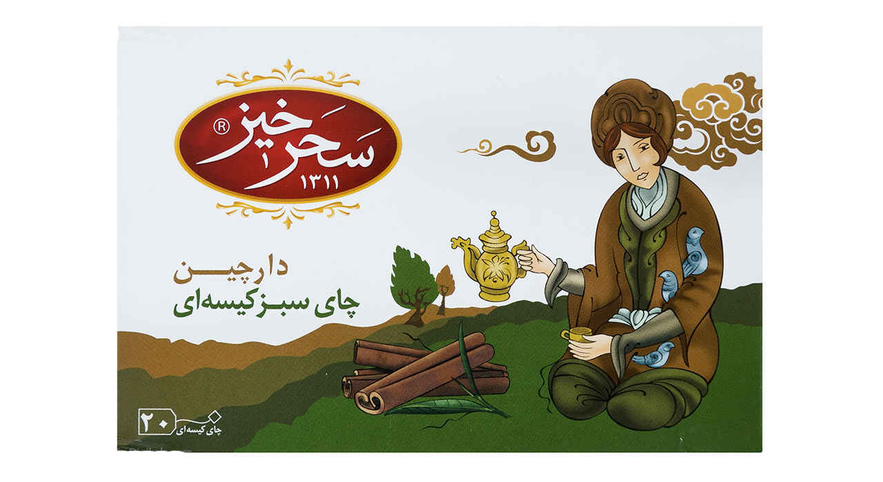 Saharkhiz Zimt Aromatisierter Grüner Tee (7x)