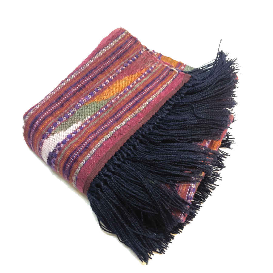 Authentischer persischer Jajim flachgewebter gestreifter Teppich Kaarmania