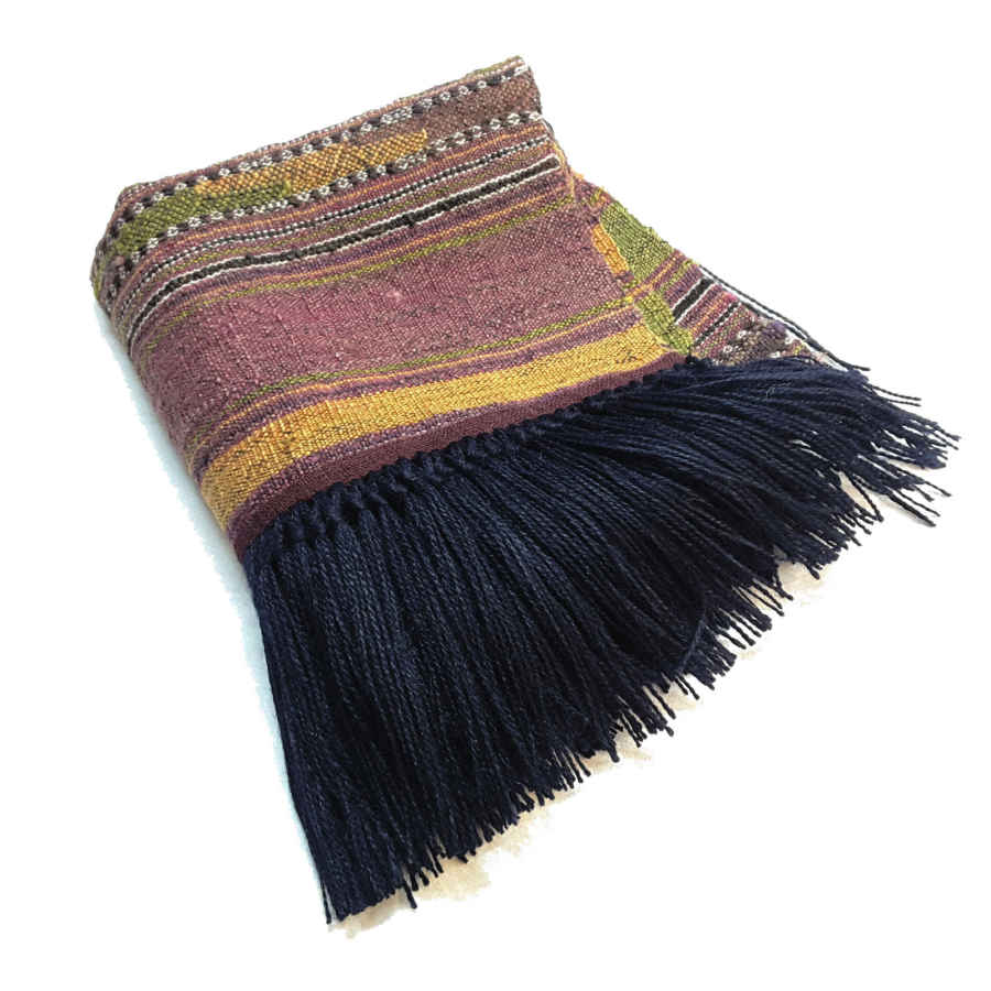 Authentischer persischer Jajim flachgewebter gestreifter Teppich Tamanna