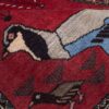 Persischer Gabbeh-Wollteppich handgewebt mit Tiermotiven Löwe