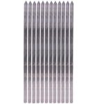 Set aus zwölf Stahlspießen (63 cm) für Kabab Koobideh, Adana, Kofta und Grillen