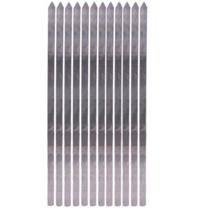 Set aus zwölf Stahlspießen (63 cm) für Kabab Koobideh, Adana, Kofta und Grillen