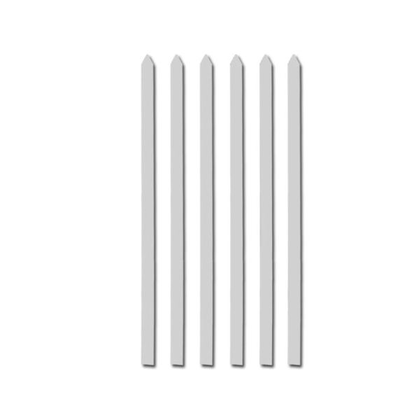 Set aus sechs Stahlspießen (50 cm) für Kabab Koobideh, Adana, Kofta und Grillen