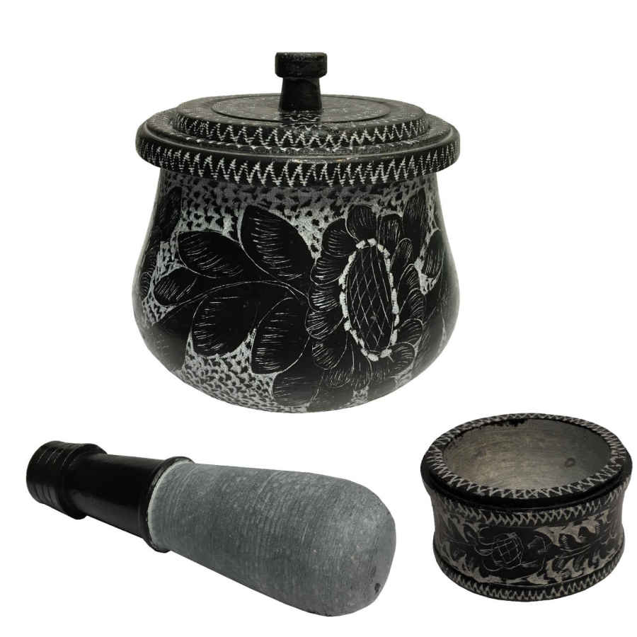 Persischer Steintopf Dizi mit Deckel zum Kochen von Abgoosht – Lana