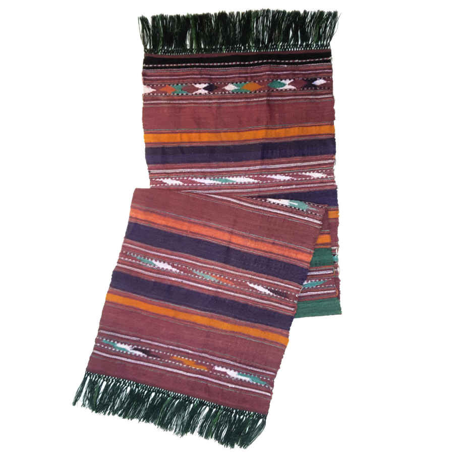 Authentischer persischer Jajim flachgewebter gestreifter Teppich Mania