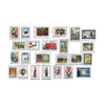 Antike Sammlung von 24 iranischen Briefmarken aus dem Jahr 1979
