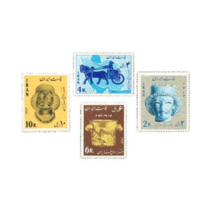 Sammlung von 3 iranischen Briefmarken – 7000 Jahre iranischer Kunst