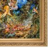 Handgeknüpfter persischer Wandteppich aus Tabriz, der die Miniatur von Dayereh Hasti darstellt