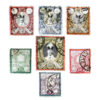 Sammlung von 7 antiken Original-Qadschar-Briefmarken